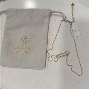 NWT Kendra Scott Gold Chain Necklace with Pouch